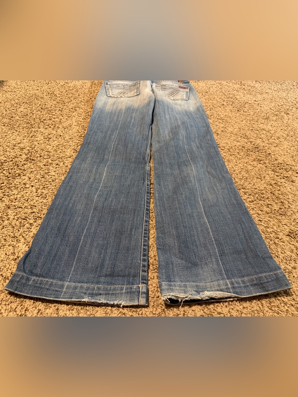 7 for All Mankind DOJO Light Blue Denim Jeans, SIZE 28 - Picture 13 of 13
